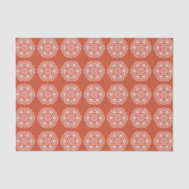 Terracotta Mandala Tissue Paper (Front)