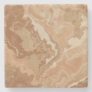 Terracotta Marble Luxury Coaster