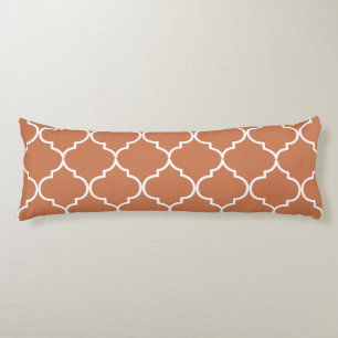 Terracotta Mediterranean Moroccan Pattern Body Cushion