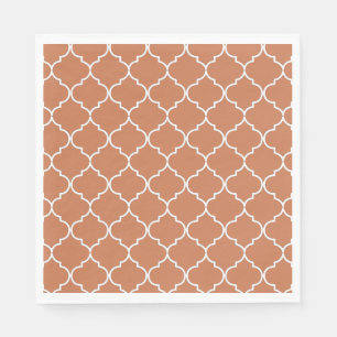 Terracotta Mediterranean Moroccan Pattern Napkin