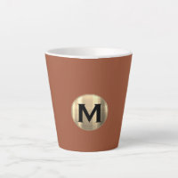 Terracotta Metallic Gold Monogram