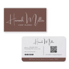 Terracotta | Modern Elegant Minimalist QR Code 