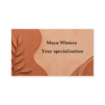 Terracotta | Modern Elegant QR Code Business Card