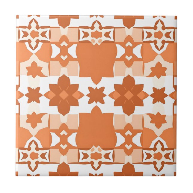 Terracotta Moroccan Tile Pattern (Front)