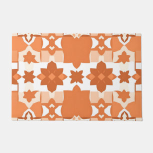 Terracotta Moroccan Tile Pattern Doormat
