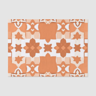 Terracotta Moroccan Tile Pattern Tissue Paper