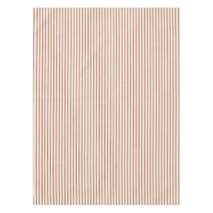 Terracotta Narrow Mattress Ticking Stripe Tablecloth