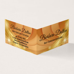 Terracotta Ochre Beige Gold Business Card
