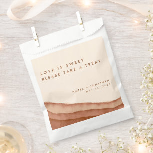 Terracotta Ombre   Minimalist Boho Wedding Favour  Bags