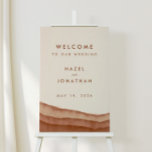Terracotta Ombre | Minimalist Boho Wedding Welcome Poster<br><div class="desc">Soft terracotta wedding welcome signs,  part of our dip-dyed modern watercolor wedding stationery collection. Featuring shades of neutral eccru to rust to burnt orange,  reminiscent of clay deserts,  applied in painterly strokes of rich watercolor wash,  matched with minimalist text.</div>