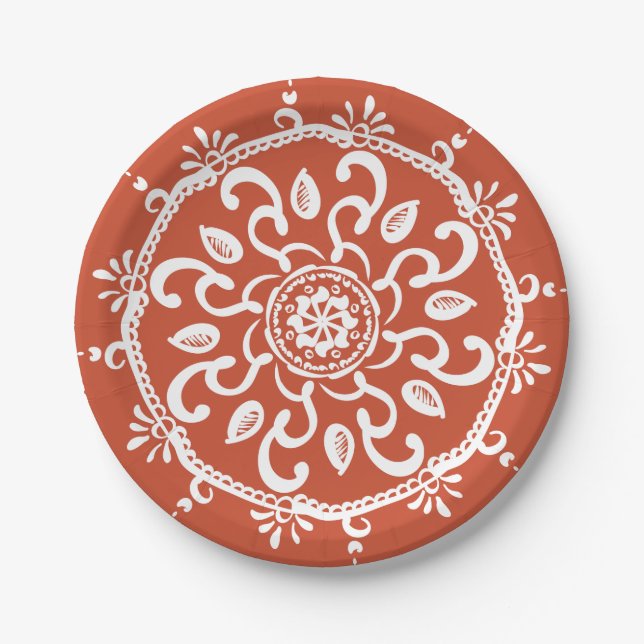 Terracotta Paper Plate (Front)