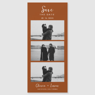 Terracotta Photo Film Strip Magnetic Wedding