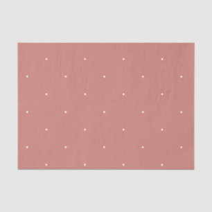 Terracotta Pink White Pattern Tissue Paper