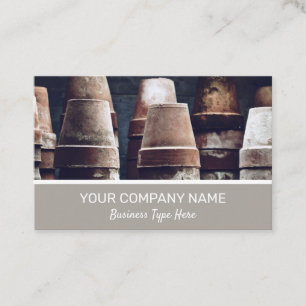 Terracotta Plant Pots Gardening Business Card