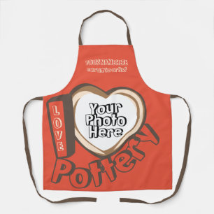 Terracotta Pottery Studio Love Apron