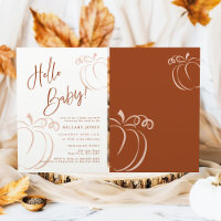 Terracotta Pumpkin Fall Bohemian Baby Shower