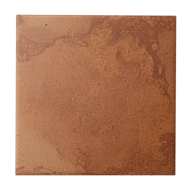 Terracotta red simple rustic  tile (Front)