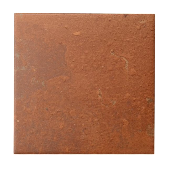 Terracotta red simple rustic  tile (Front)