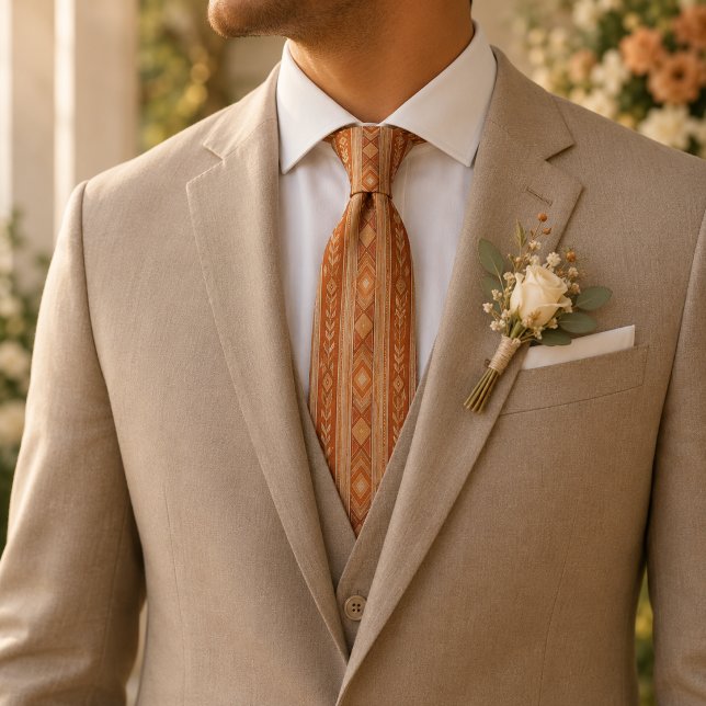 Terracotta Regency Diamond Tie (Creator Uploaded)