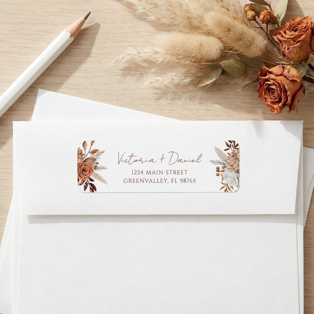 Terracotta Rust Floral Boho Autumn Foliage Wedding (Creator Uploaded)