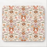 Terracotta Rustic Bows and Blossoms Mouse Pad<br><div class="desc">Boho and rustic mousepad featuring hand drawn illustration of bows and flowers in terracotta and blush pink colours.</div>