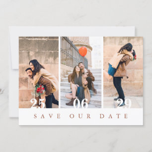 Terracotta Rustic Floral Fall Wildflower Photo Save The Date