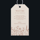 Terracotta Rustic Floral Fall Wildflower Wedding Gift Tags<br><div class="desc">Simple Minimalist Elegant Terracotta Burnt Orange Modern Wedding favour tag with wildflowers. Please find more matching designs and variations from my store. And feel free to contact me for further customisation or matching items.</div>