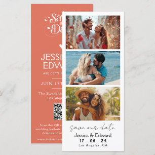 Terracotta Save The Date Photo Booth Qr Code