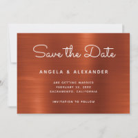 Terracotta Shimmer Ombre Wedding