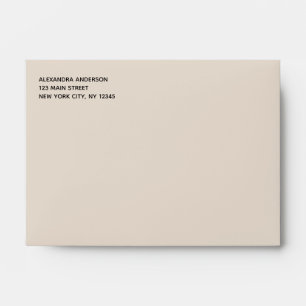 Terracotta Simple Minimalist Coloured Envelope
