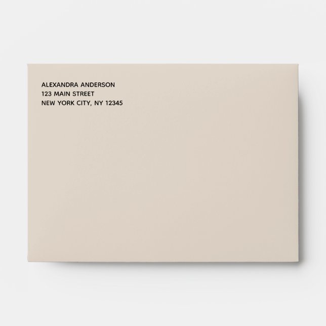 Terracotta Simple Minimalist Coloured Envelope (Front)