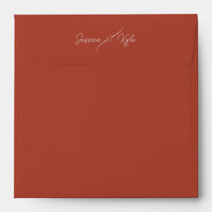 Terracotta Solid Stationery Coloured Envelope