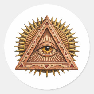 Terracotta Sun Eye Sticker