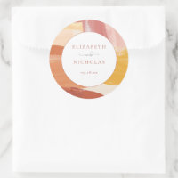 Terracotta Sunrise | Monogram Wedding