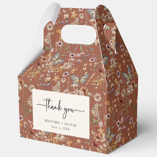 Terracotta Thank You Favour Box
