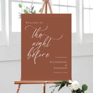 Terracotta The Night Before Rehearsal welcome Poster