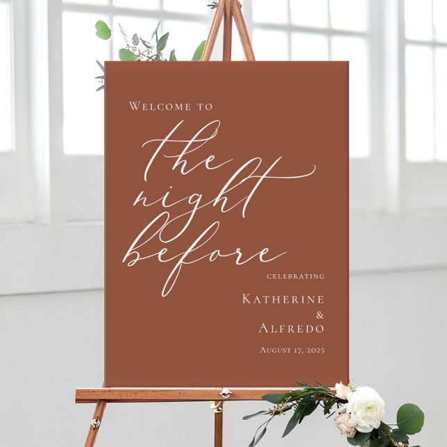 Terracotta The Night Before Rehearsal welcome Poster (Creator Uploaded)