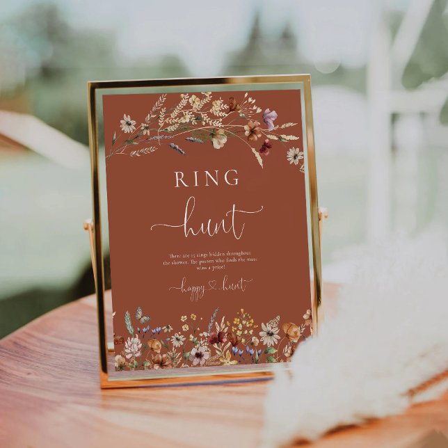 Terracotta Tiny Wildflower Ring Hunt Sign (Creator Uploaded)