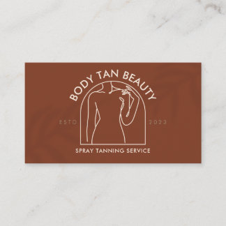Terracotta Waist Body Sculpting Fitness Lingerie Business Card