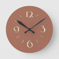 Terracotta Wall Clock