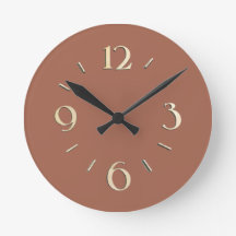 Terracotta Wall Clock