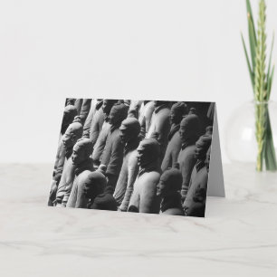 Terracotta Warriors Xian China Travel Photography Card