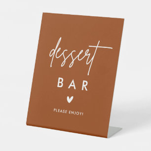 Terracotta Wedding Dessert Bar Party Sign