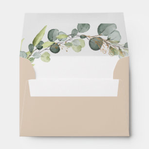 Terracotta Wedding Details Eucalyptus Greenery Envelope