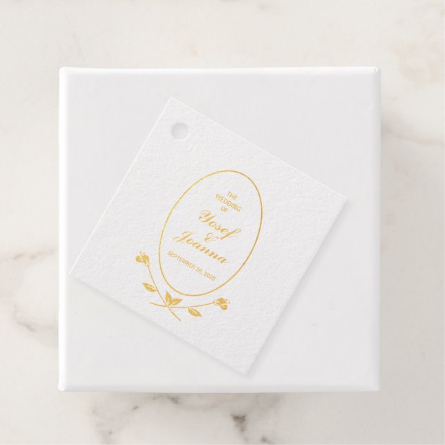 Terracotta Wedding Favour Tags (With Box)