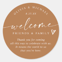 Terracotta Wedding Welcome Hotel Bag