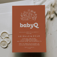 Terracotta Wildflower BabyQ Baby Shower Barbecue