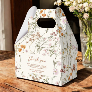 Terracotta Wildflower Boho Baby In Bloom Garden Favour Box