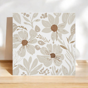 Terracotta Wildflower Boho Rustic Spring Wall Art