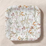 Terracotta Wildflower Boho Wedding In Bloom Garden Paper Plate<br><div class="desc">Celebrate your boho wedding with our Wildflower Boho Wedding In Bloom Garden Paper Plates. Adorned with a charming wildflower design, these plates bring a touch of natural beauty to your reception. The "In Bloom" theme infuses a sense of romance and free-spirited elegance into every detail. Delicate wildflowers grace the plates,...</div>